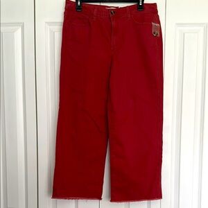 Sonoma Terra Cotta  Ankle Cropped Pants Size 12 R NWT